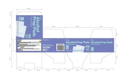 Alcohol Prep Pad Label (Alcohol Prep Pads)
